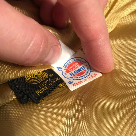 Larry Levine | Vintage Wool Draped Coat, Size 10 - Picture 6 of 8